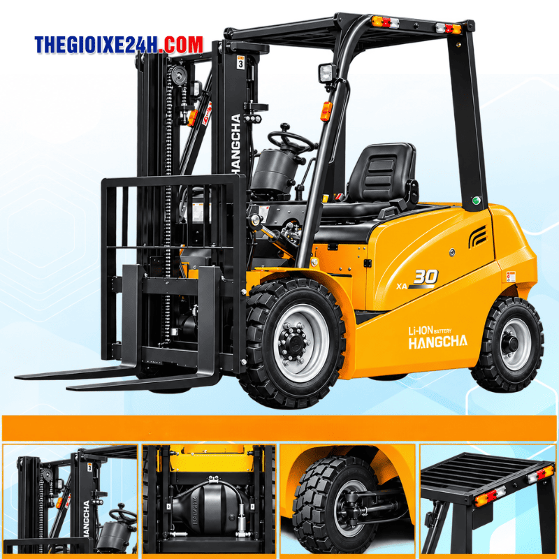 Xe nâng điện 2.5 tấn XA Series với khoang lái tiện nghi